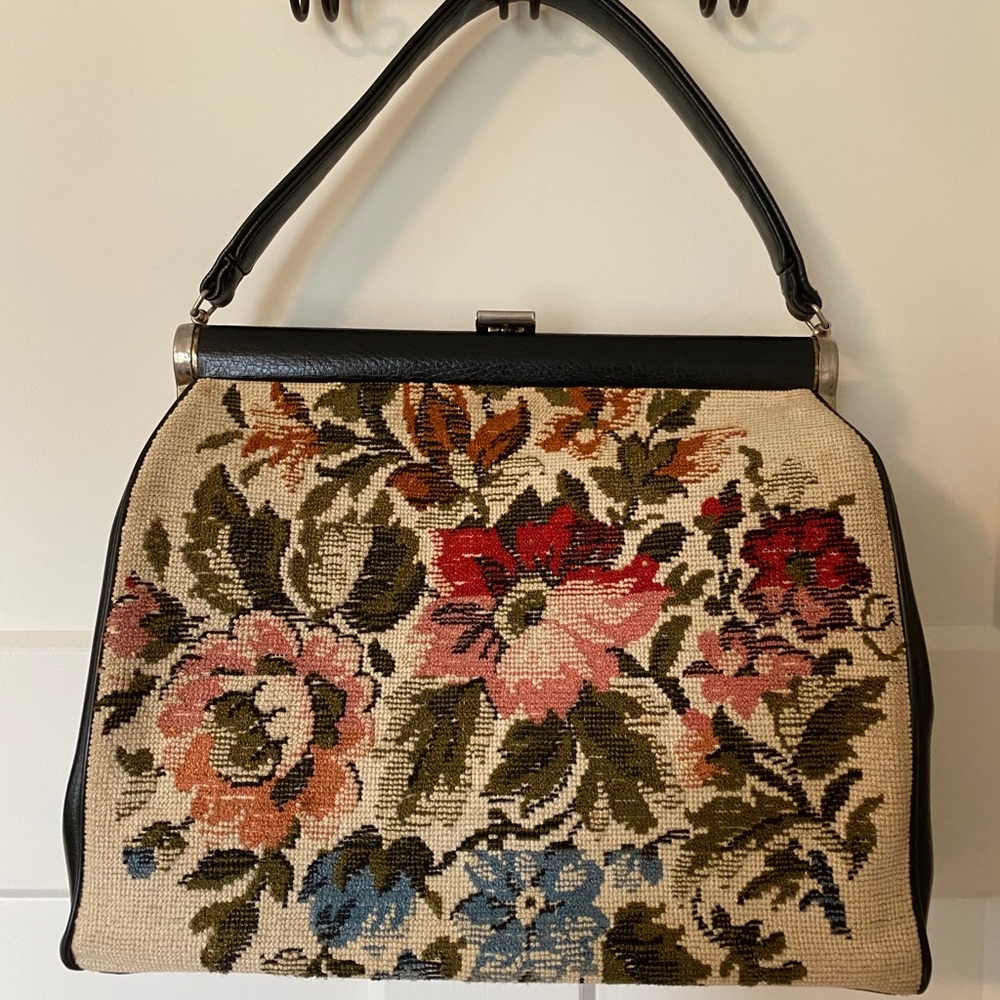 Vintage Needlepoint Bag View 2